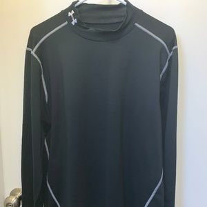 UNDER ARMOUR Cold Gear Large Black Fitted Shirt